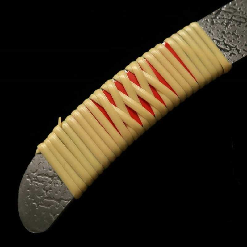 Kiridashi MIURA Aogami super, tipo pistola, mango envuelto en ratán (24/30 mm)