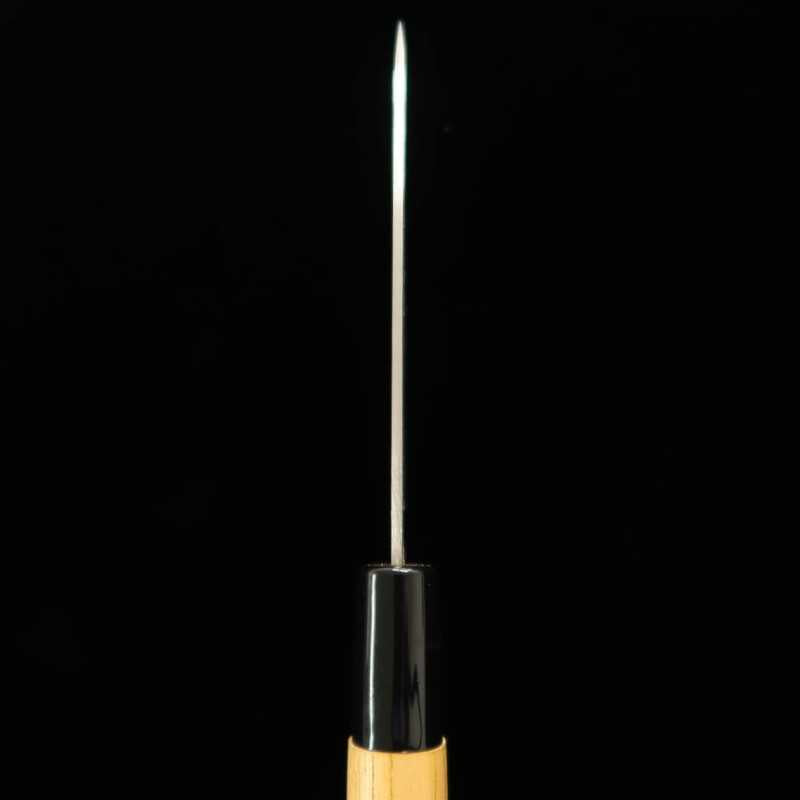 Ajikiri MIURA Ginsan Steel Double-edged with Keyaki Handle (105/120mm)