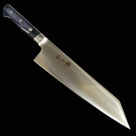 MIURA Bunka AUS8, manche en bois laminé bleu (195mm)