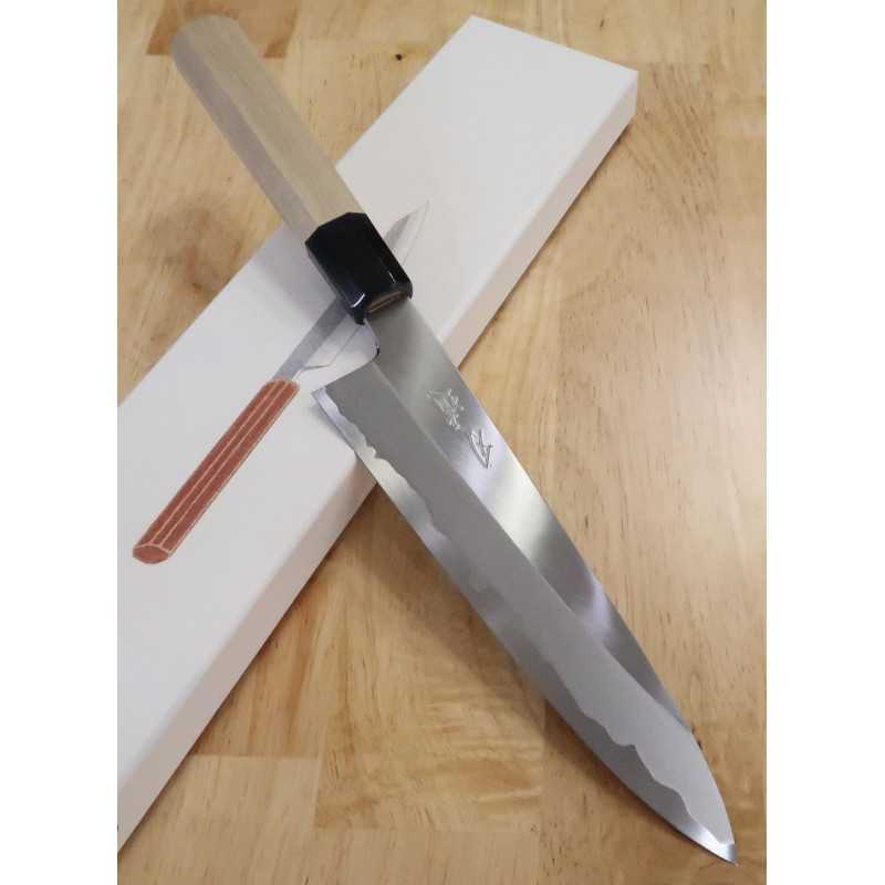 刃道 HADO 純白 白紙一号 ステン割込 水牛八角柄 牛刀 (210/240mm)