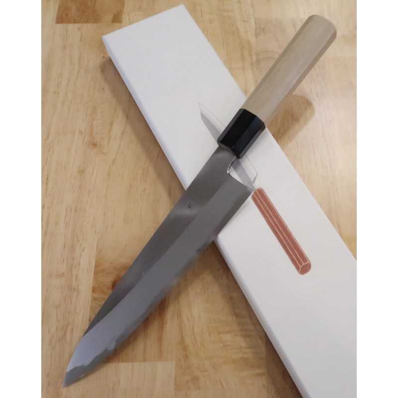 刃道 HADO 純白 白紙一号 ステン割込 水牛八角柄 牛刀 (210/240mm)