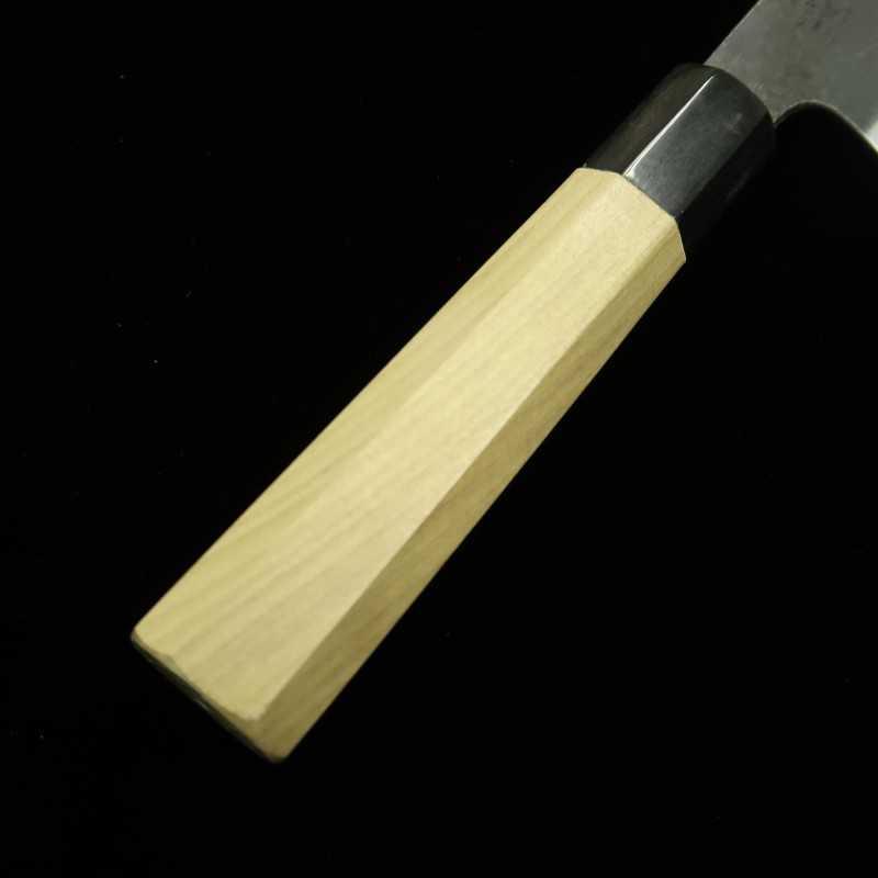 Gyuto MIURA Shiroichi Steel Kurouchi White Buffalo Octagonal Handle (210-270mm)