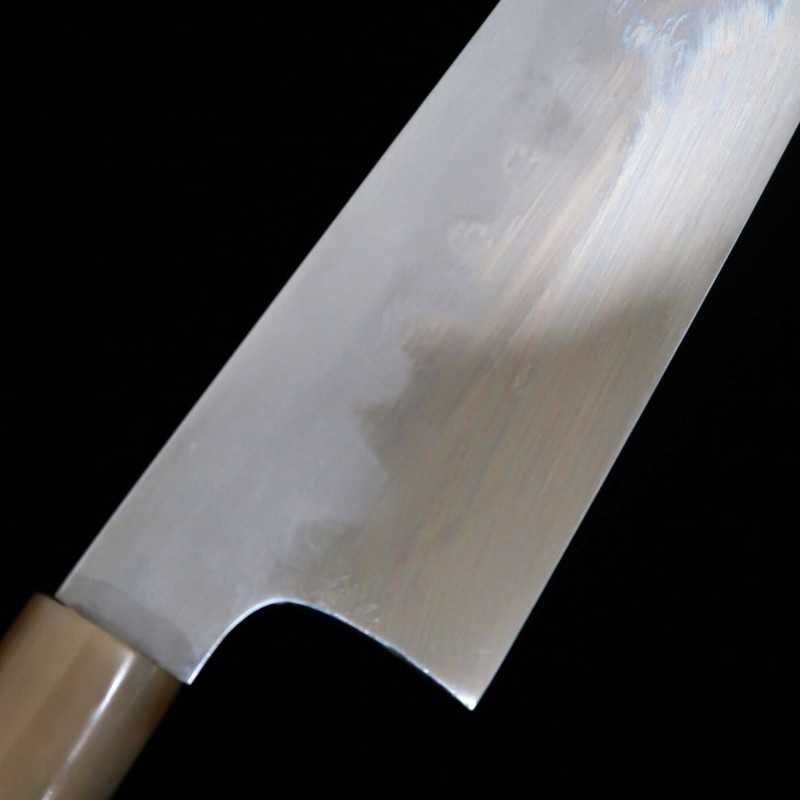 Mizuno Tanrenjo MIZUNO TANRENJO Hon-yaki Gyuto Acier Ao n°2 Finition miroir Manche octogonal en magnolia (240 mm)