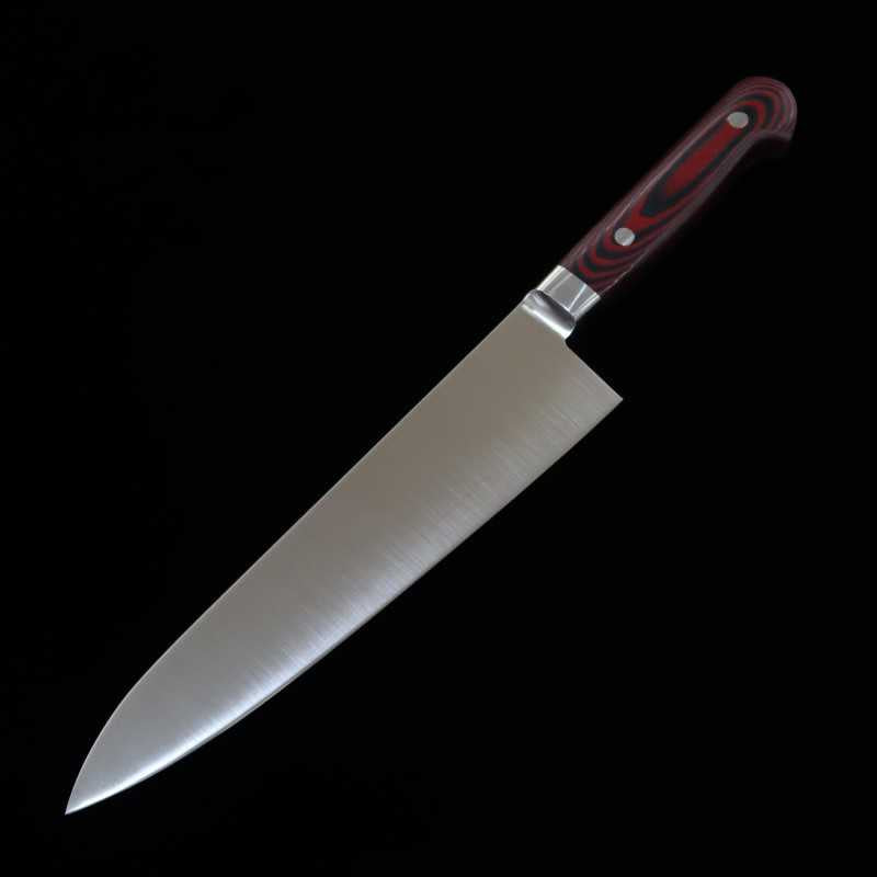 Suishin INOX PREMIUM Gyuto, manche micarta rouge/noir (210/240 mm)