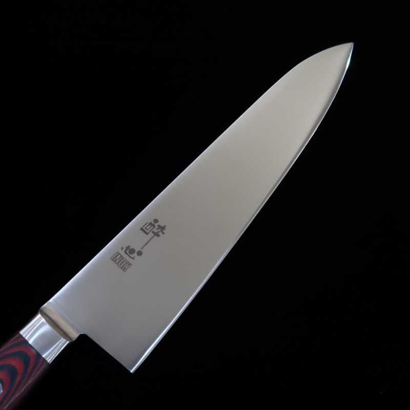 Suishin INOX PREMIUM Gyuto, manche micarta rouge/noir (210/240 mm)