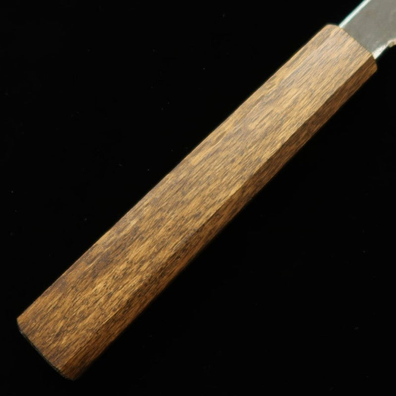 Gyuto HADO Aogami 1 Kurouchi Damasco Cabo octogonal de carvalho preto (240mm)