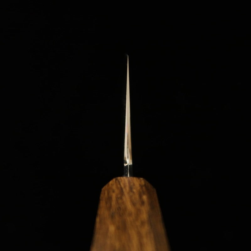 Gyuto HADO Aogami 1 Kurouchi Damasco Cabo octogonal de carvalho preto (240mm)