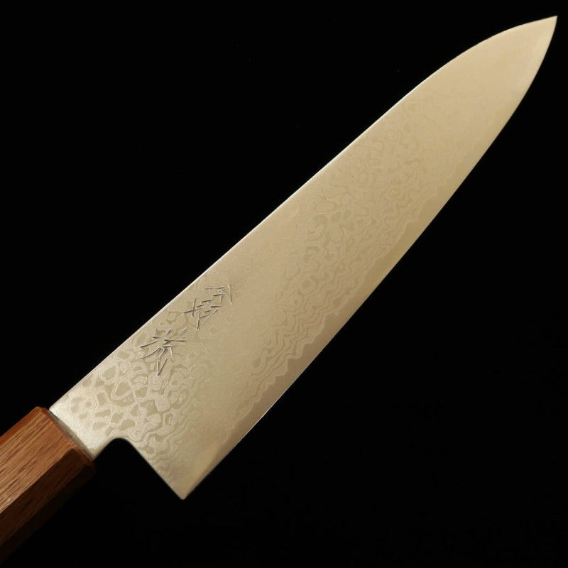 刃道 HADO 翁流 ZA18 ダマスカス 樫柄 牛刀 (210mm)