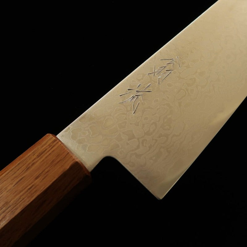 刃道 HADO 翁流 ZA18 ダマスカス 樫柄 牛刀 (210mm)