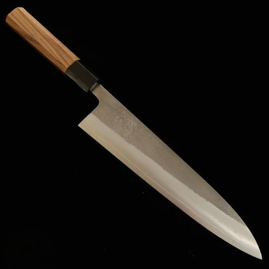 Gyuto HATSUKOKORO SKD (Semi-stainless steel) Satin finish Teak handle (210mm)