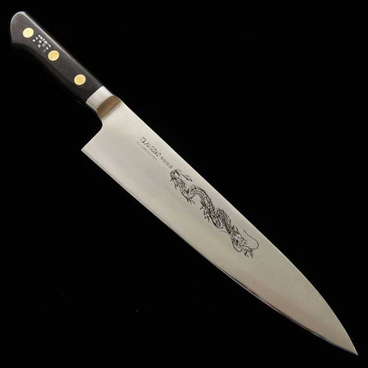 Misono Gyuto EU Carbon with Dragon Engraving (240-300mm)