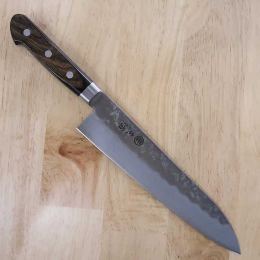 三浦 MIURA 牛刀 銀紙三号 ステン 焦茶合板柄 (210/240mm)