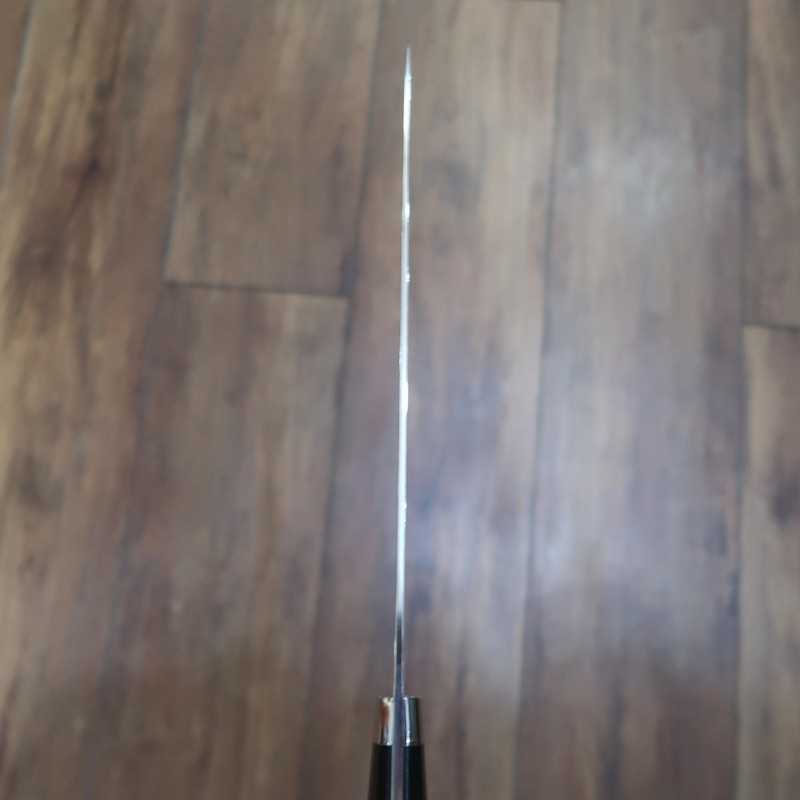 Saji Takeshi SAJI TAKESHI R2 Acabado diamante Gyuto Mango Micarta negra (210mm)