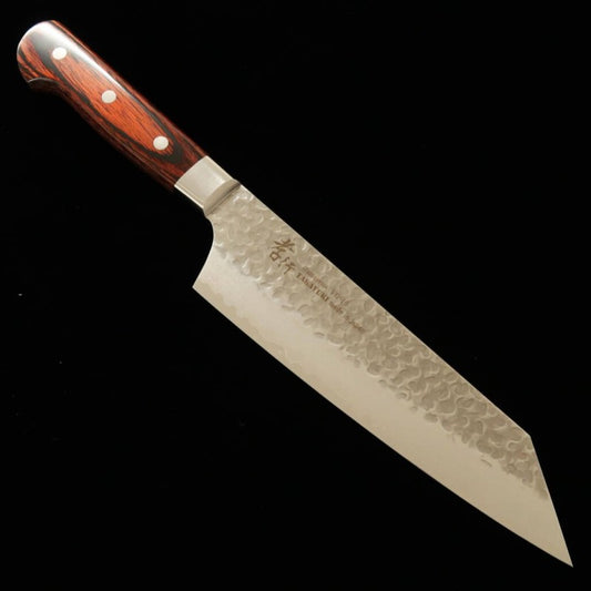 Gyuto Kiritsuke Sakai Takayuki VG-10 Damasco acabamento martelado 33 camadas (190mm)