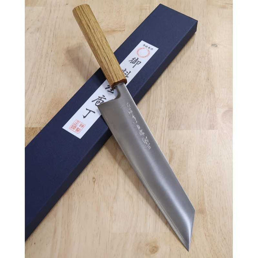 Gyuto MIURA Powdered High Speed Steel Kiritsuke with Oak Octagonal Handle (210/240mm)