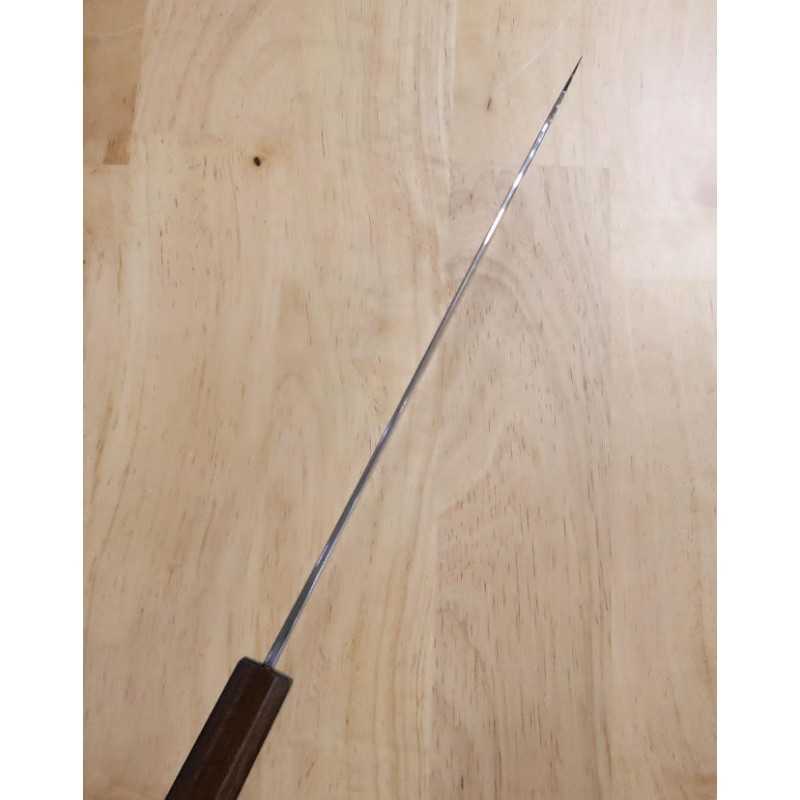 Kagekiyo Cuchillo japonés para carne Aogami #1 laca negra (240/270 mm)