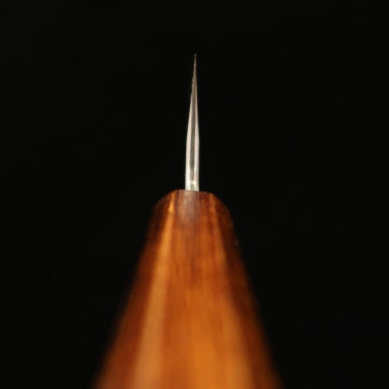 Kagekiyo KAGEKIYO Aogami n°1 Damas, teinte grise, manche kuro-ro, gyuto japonais (240 mm)