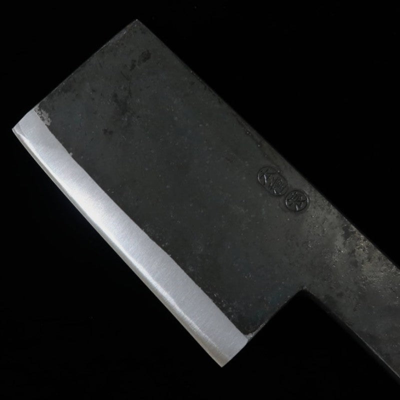 IKENAMI HAMONO Kokutogiri Shirogami No. 1 Kurouchi Cherry Blossom Handle (125mm)