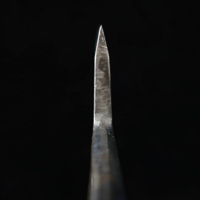 IKENAMI HAMONO Kokutogiri Shirogami No. 1 Kurouchi Cherry Blossom Handle (125mm)