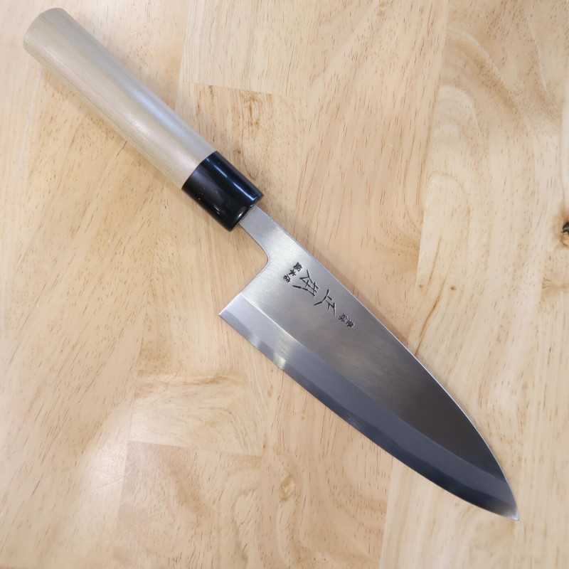 Masamoto Sohonten Deba, Shirogami No. 2, with a Chestnut-Shaped Handle (150-210mm)