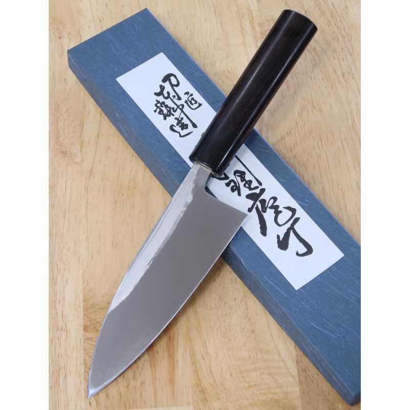Deba MIURA White Steel Damascus with Rosewood Chestnut Handle (150-210mm)