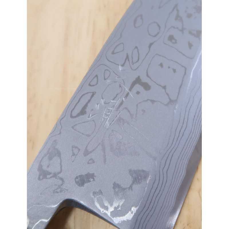 Deba MIURA White Steel Damascus with Rosewood Chestnut Handle (150-210mm)