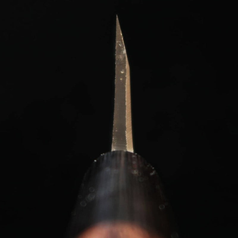 三浦 MIURA 左利き用 出刃 白紙二号 ダマスカス 紫檀柄 (150mm)