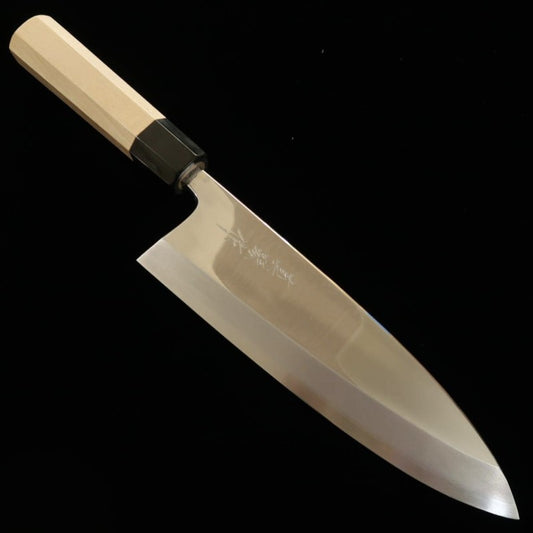 TADOKORO HAMONO Deba Mirror Finish Ginsan Magnolia Handle (210mm)