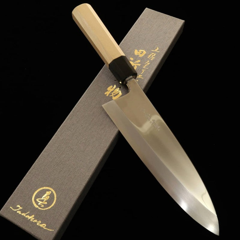 田所刃物 TADOKORO HAMONO 真琴作 鏡面 銀紙三号 出刃 朴八角柄 (210mm)