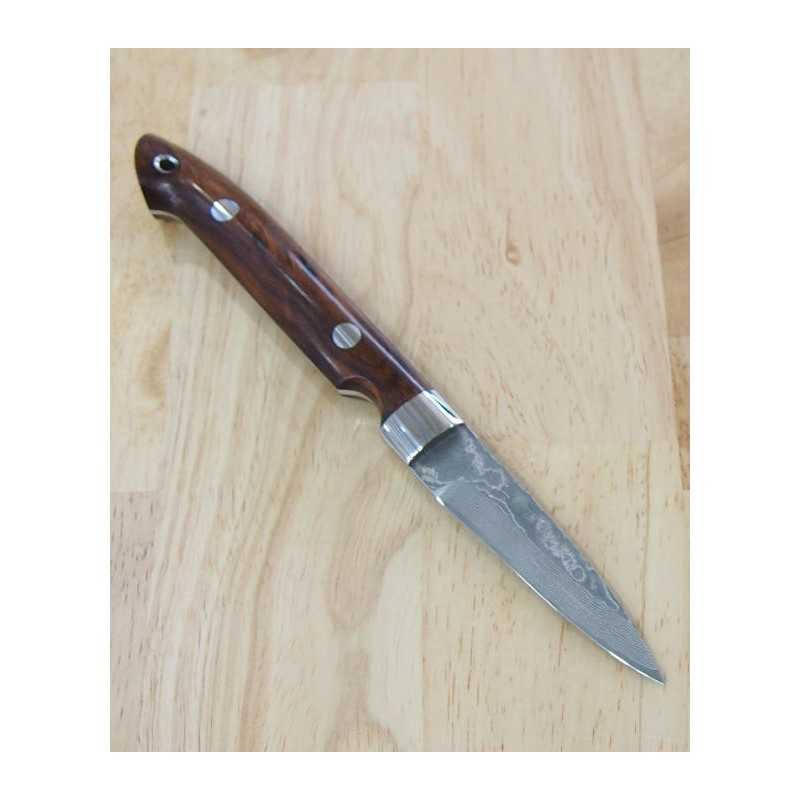 Yuta Katayama "Kawasemi" Spear VG10 Damasco de Níquel Ironwood (73mm)