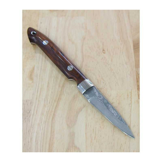 Yuta Katayama "Kawasemi" Spear VG10 Damasco de Níquel Ironwood (73mm)