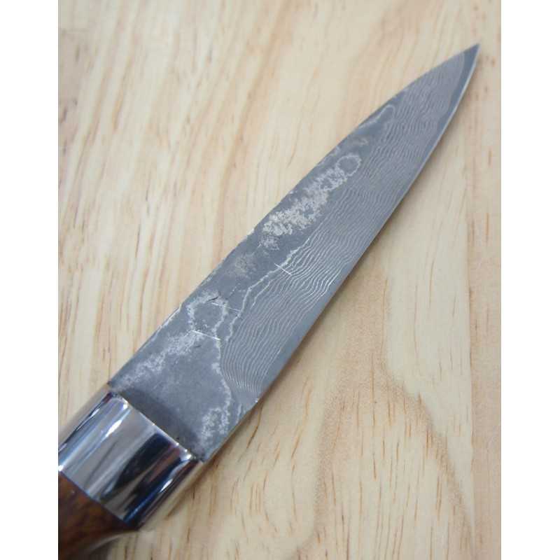 Yuta Katayama "Kawasemi" Spear VG10 Damasco de Níquel Ironwood (73mm)