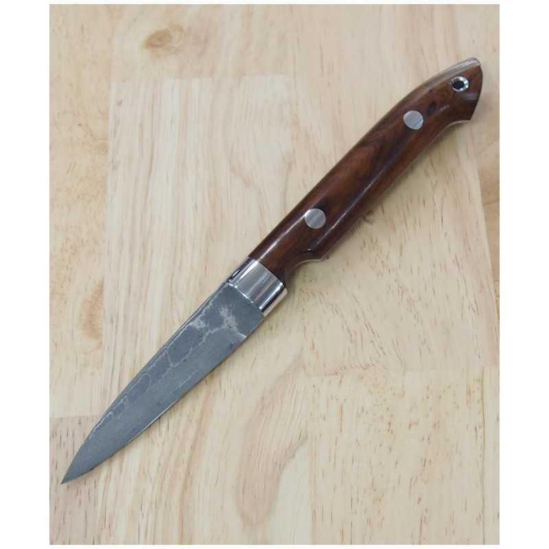 Yuta Katayama "Kawasemi" Spear VG10 Damasco de Níquel Ironwood (73mm)