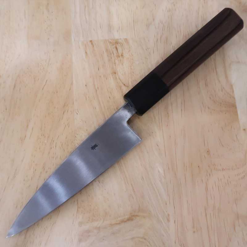 Kaisaki MIURA Blue Steel Black-finished Rosewood Octagonal Handle (120mm)
