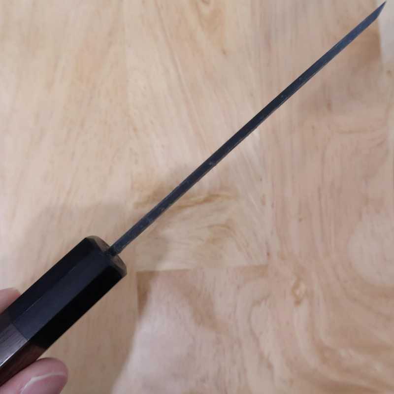 Kaisaki MIURA Blue Steel Black-finished Rosewood Octagonal Handle (120mm)