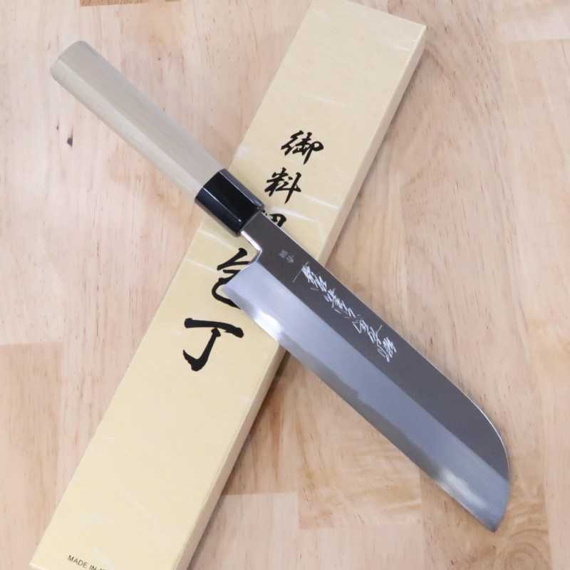 Gouemon Yoshihiro Aokasumi Aogami nº2 Kamasukuhashi Mango octogonal de magnolia (210mm)