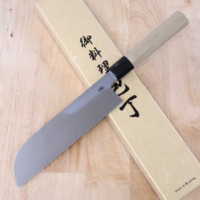 Gouemon Yoshihiro Aokasumi Aogami nº2 Kamasukuhashi Mango octogonal de magnolia (210mm)