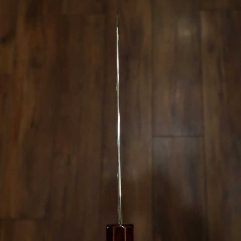 HADO Kiritsuke Santoku Ginsan Damascus Kijiro-nuri Cherry Octagonal Handle (180mm)
