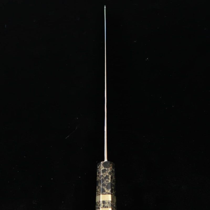Sujihiki TADOKORO HAMONO Makoto Mirror Finish Aogami No. 2 Kiritsuke with Stabilized Wood Handle (300mm)