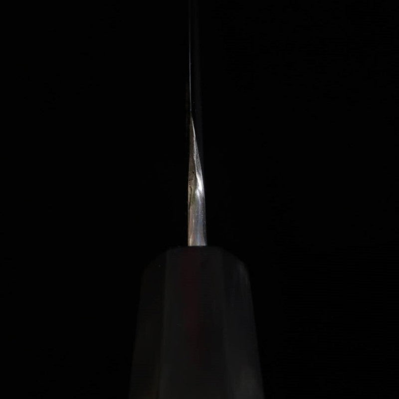 Miura Obidama Kiritsuke Yanagiba Acier Argent No.3 Manche octogonal en ébène pour gaucher (270/300 mm)