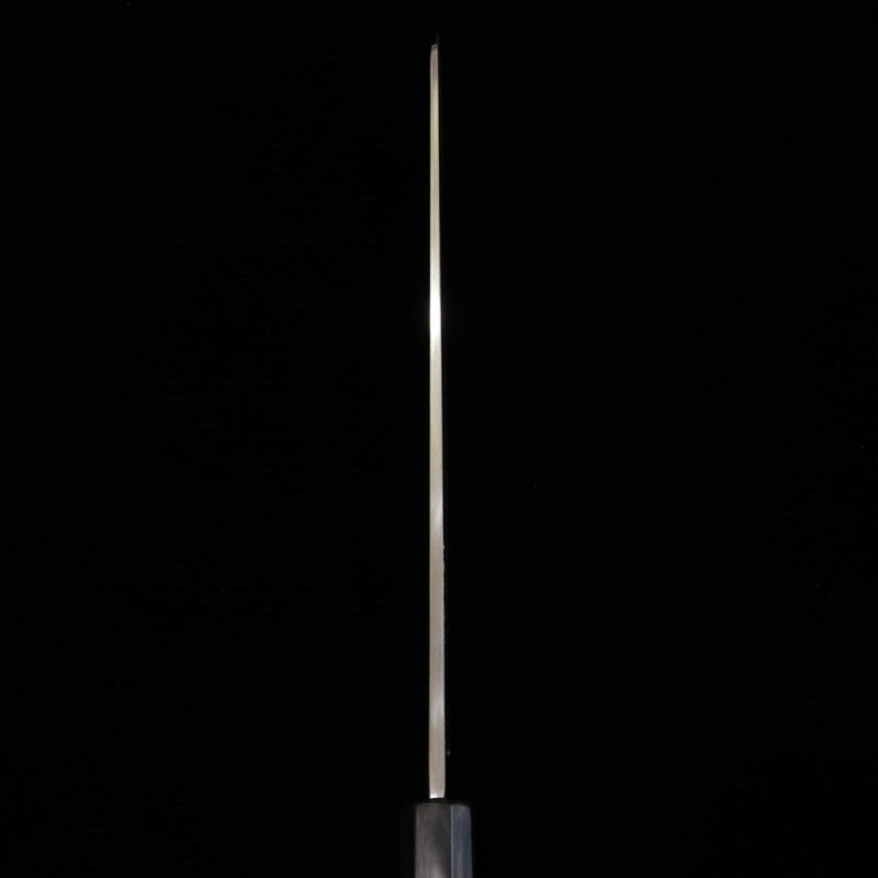 Miura Obidama Kiritsuke Yanagiba Acier Argent No.3 Manche octogonal en ébène pour gaucher (270/300 mm)