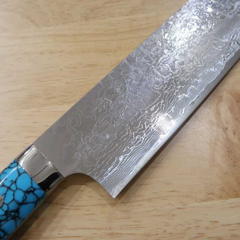 Saji Takeshi SAJI TAKESHI Nakiri R2 Finition Diamant Turquoise Bleue (180 mm)