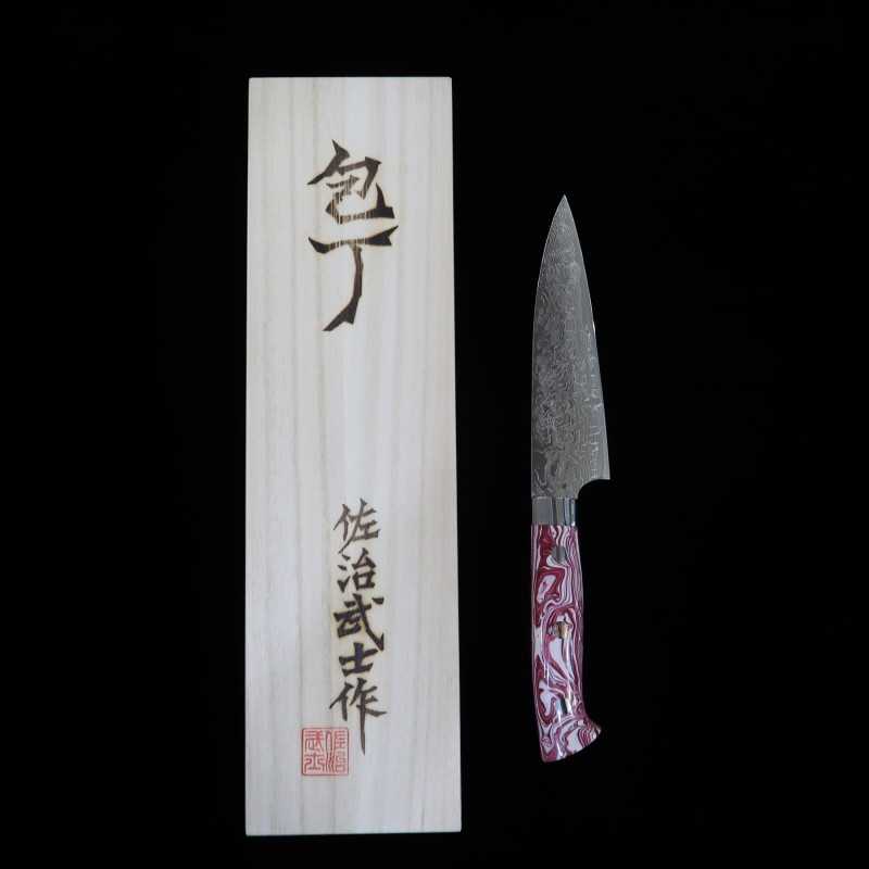 Petty TAKESHI SAJI R2 Acabamento Diamante Vermelho e Branco Turquesa (135/150mm)