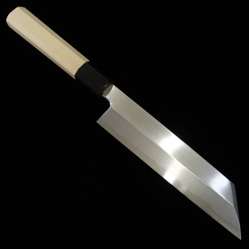 MIURA Mukimono couteau Aogami n°2, manche octogonal en magnolia et buffle (180 mm)