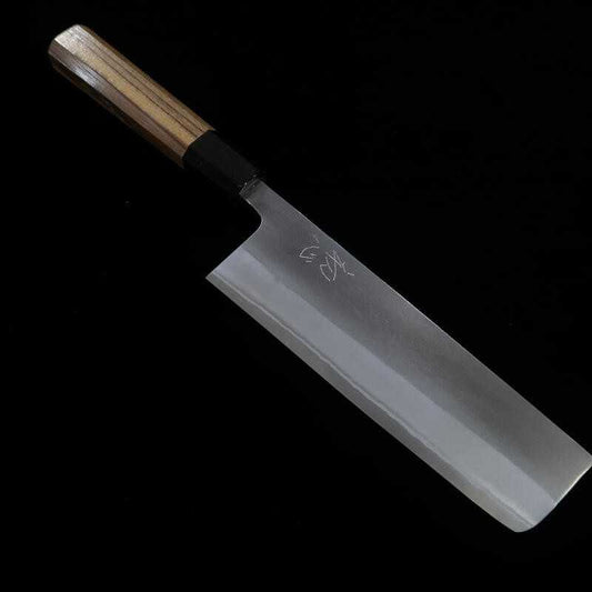 Nakiri HATSUKOKORO Shirogami No. 2 matte finish teak octagonal handle (165mm)
