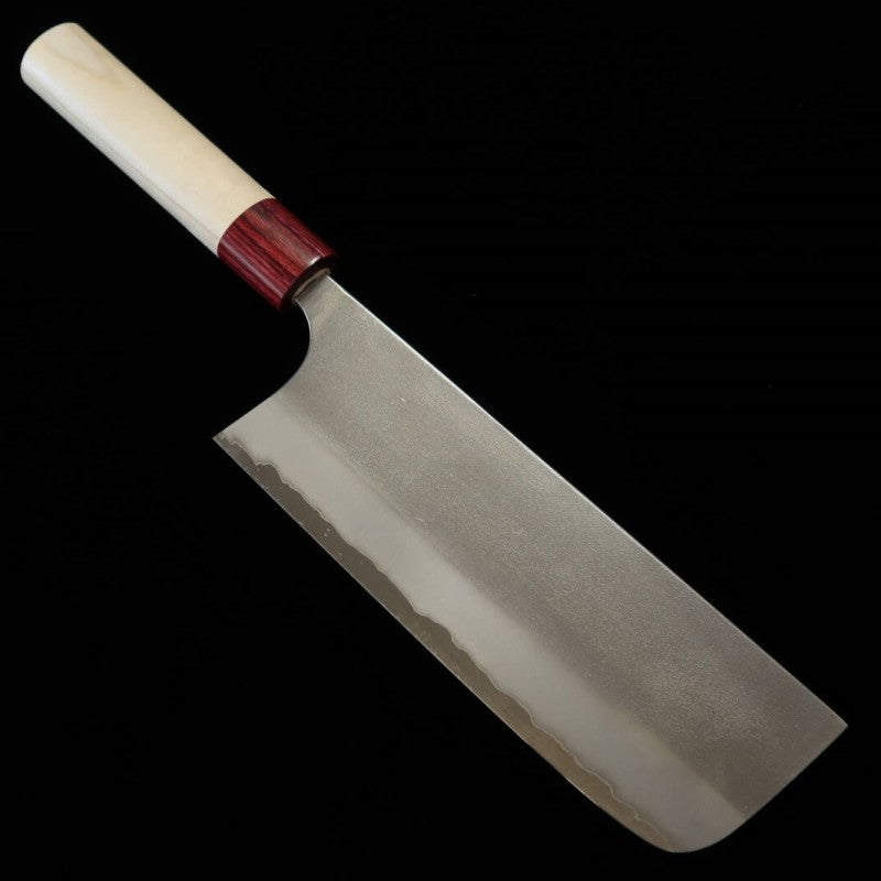 昌景 MASAKAGE -シリーズ雪 - 菜切 白二鋼 梨地 (165mm)