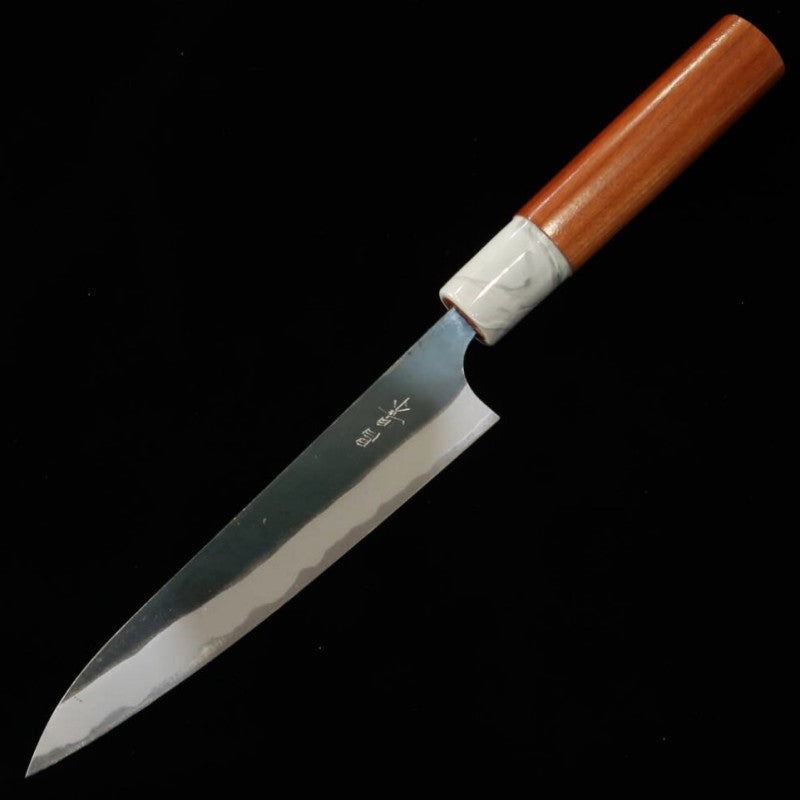 Japanese Petty knife MASAKAGE Mizu Aogami No.2 Kurouchi American cherry handle (150mm)