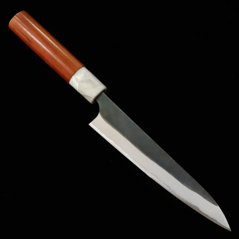 Japanese Petty knife MASAKAGE Mizu Aogami No.2 Kurouchi American cherry handle (150mm)