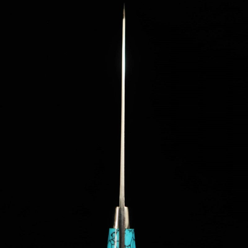SAJI TAKESHI Petty R2 Diamond Finish Blue Turquoise (130cm/150mm)