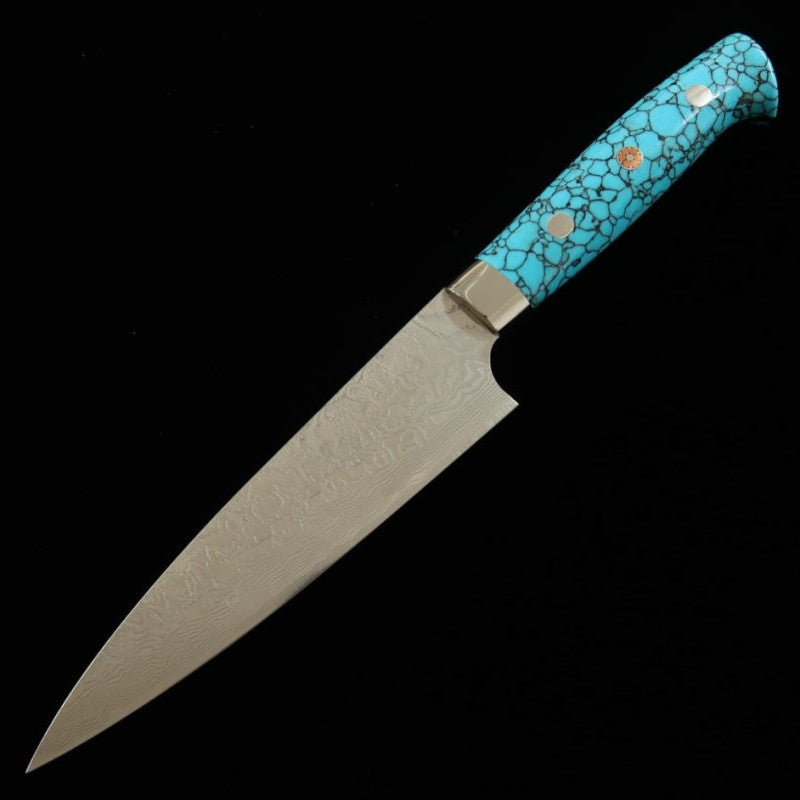 SAJI TAKESHI Petty R2 Diamond Finish Blue Turquoise (130cm/150mm)